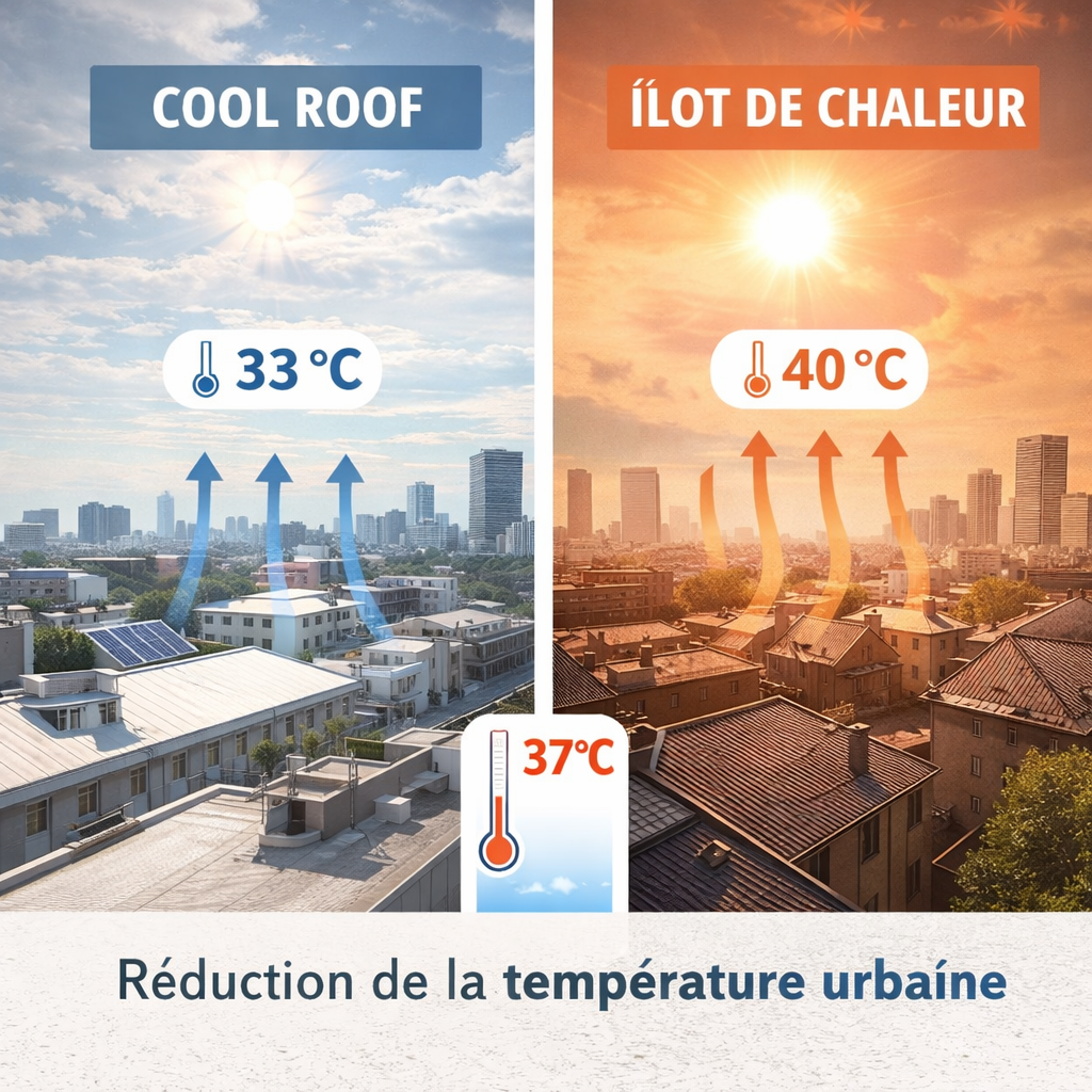 Cool Roof VS Ilot De Chaleur